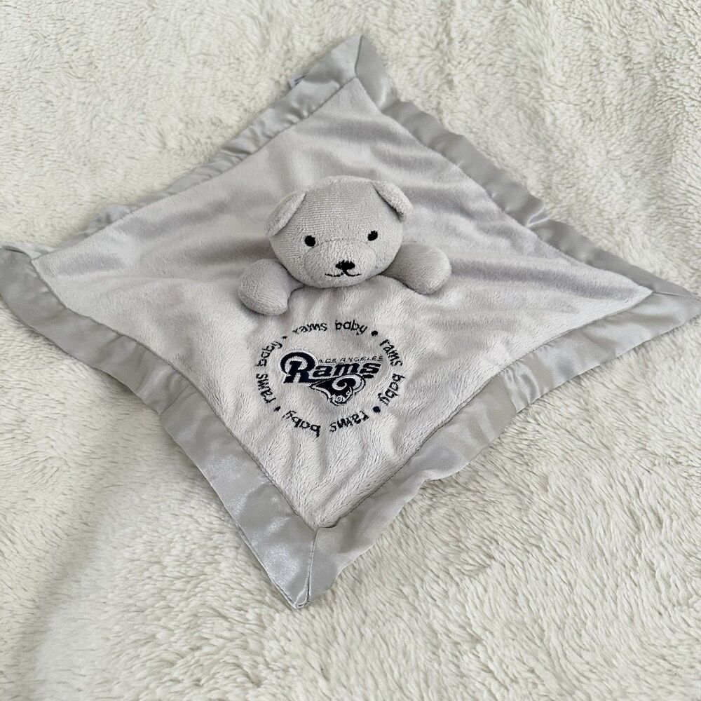 Baby Fanatic Grey LA Rams Football NFL Lovey Plush Toy
